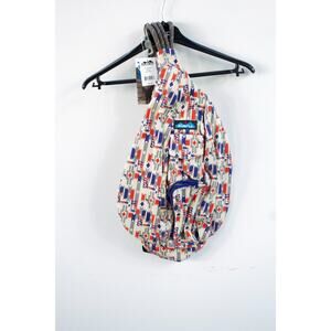 NEW Kavu Rope Sling Bag Crossbody Multicolor‎ Striped Logo Adjustable MESA